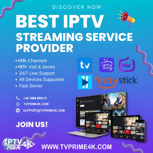 TVPrime 4K -  PREMIUM Subscription Worldwide Channels - Stable & Never freeze