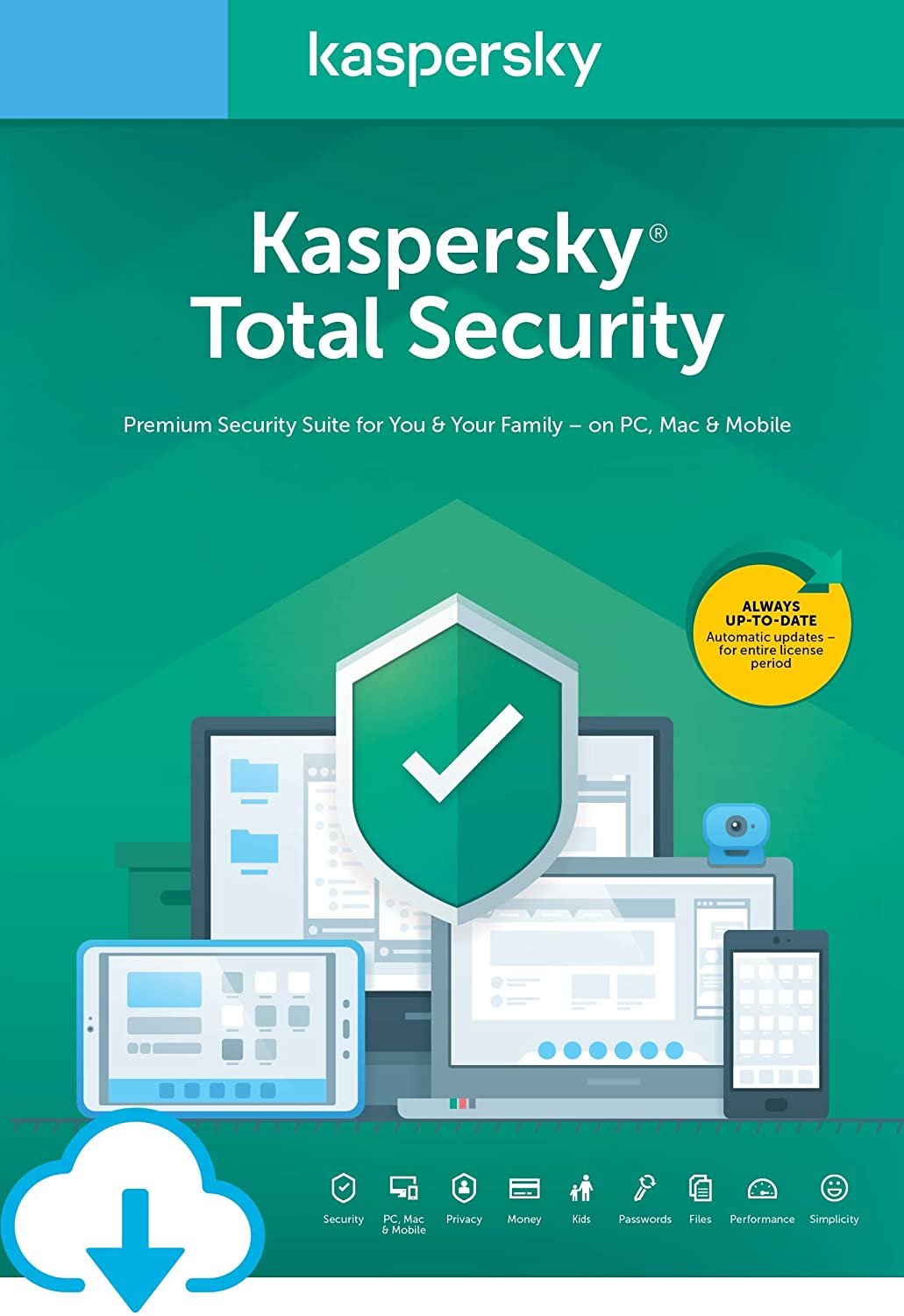 71jwI7GDkmL._AC_SL1500 Kaspersky Total Security 2022 | PC, Android, Mac, iOS Protection | (1-5 Devices – 1-3 Year) - Softwarek